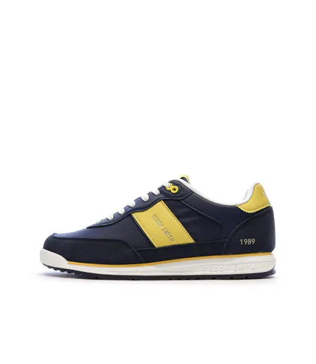 Baskets marine/jaune homme teddy smith 120506