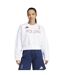 Womens/ladies Poland Drop Shoulder Boxy Sweatshirt White Adidas-4
