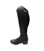 Womens/ladies Albina Leather Long Riding Boots Black Moretta-2