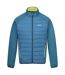 Mens clumber iv full zip hybrid jacket moroccan blue/citron lime Regatta