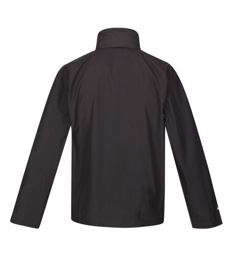 Regatta Great Outdoors Mens Outdoor Classic Matt Hooded Waterproof Jacket (Ash/Black) - UTRG919