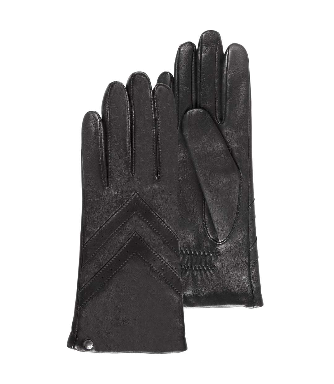 Isotoner Gants femme cuir d'agneau - doublés polaire