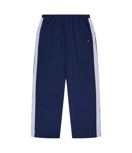 Mens Gilardino Vertical Stripe Tracksuit Bottoms Navy White Ellesse