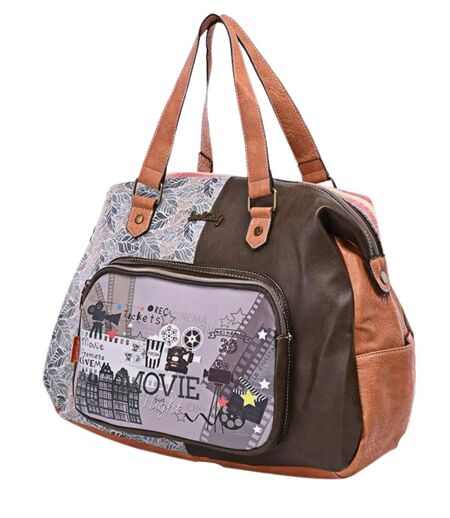 Sac à  Main Chic Gris avec Poignées Confortables pour Femme