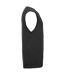 Mens Cotton Acrylic V Neck Sleeveless Sweatshirt Black Russell Collection-3