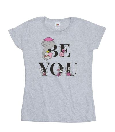 Disney - T-shirt DUMBO BE YOU - Femme (Gris chiné) - UTBI16415