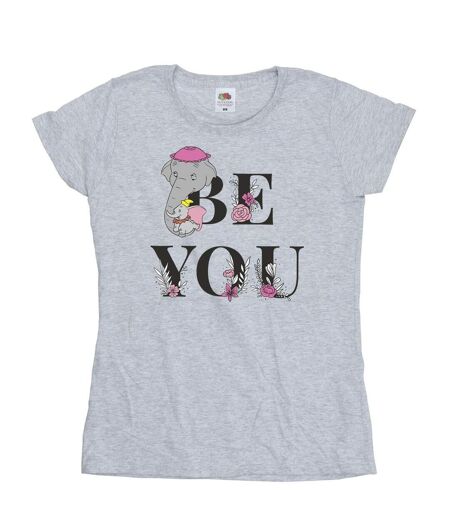 Disney - T-shirt DUMBO BE YOU - Femme (Gris chiné) - UTBI16415