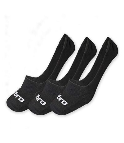 Pack 3 paires Chaussettes invisibles noires homme/femme Umbro