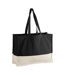 Tote Bag Motif/style Contrasté Earthaware Taille Unique Noir Naturel Westford Mill-1