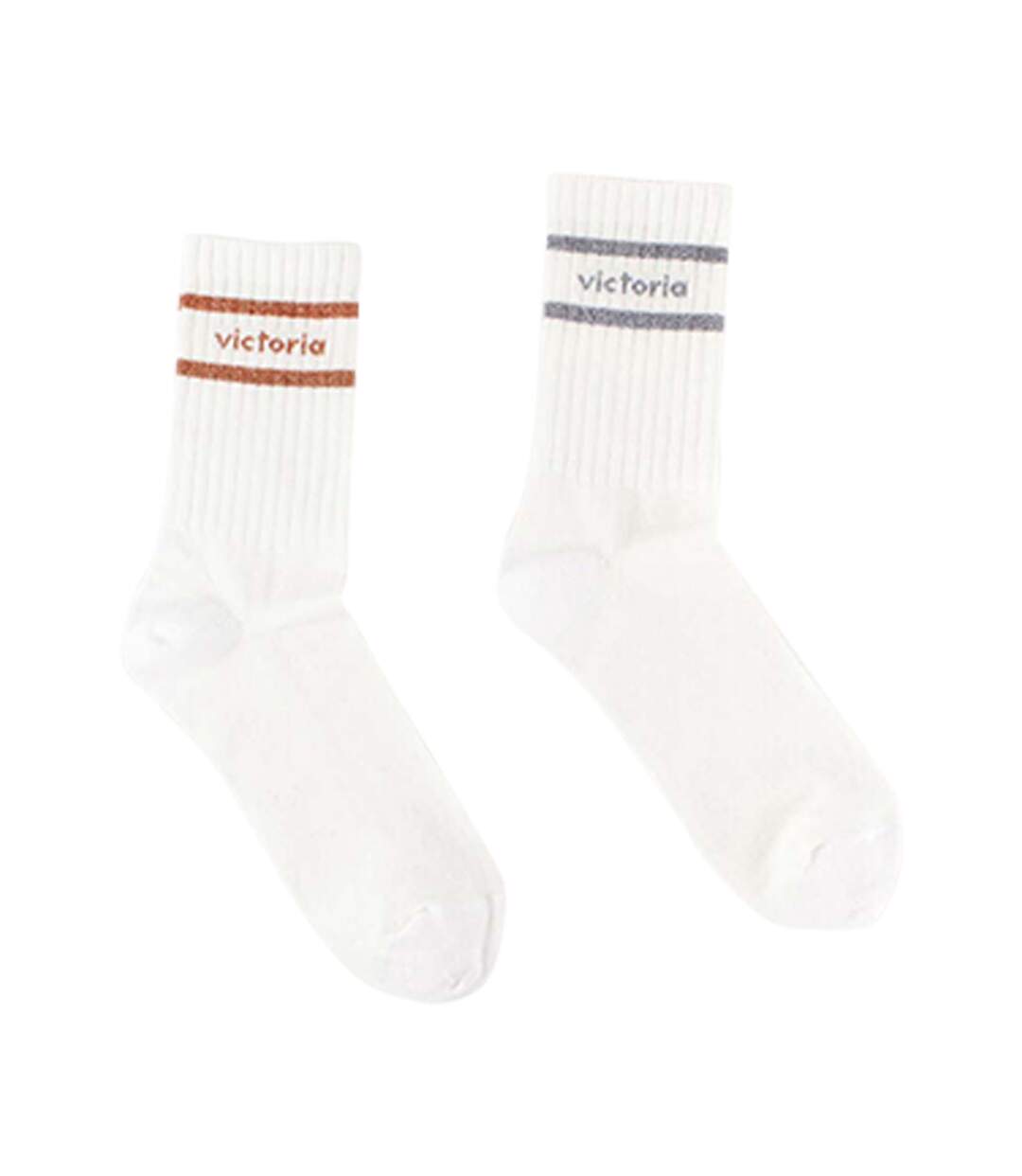 Pack de 2 paires de chaussettes Victoria Calcetin Algodon Bl-Lurex