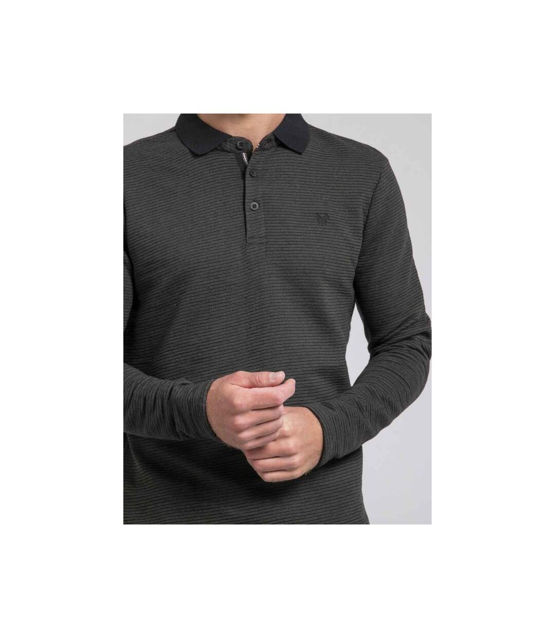 Polo manches longues pur coton POMEGAN-3
