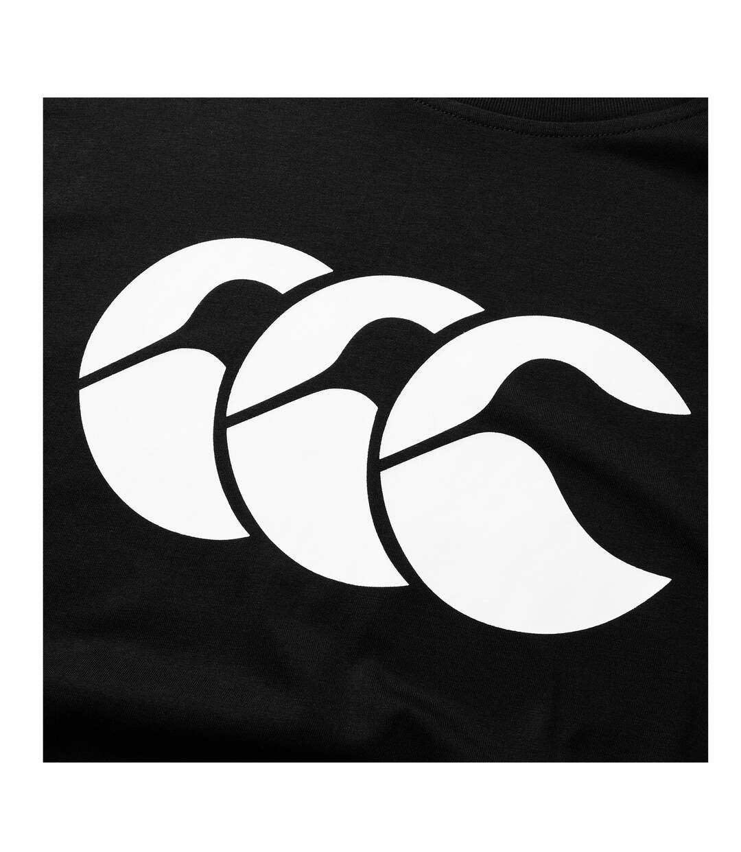 Mens Logo T-shirt Black White Canterbury-3