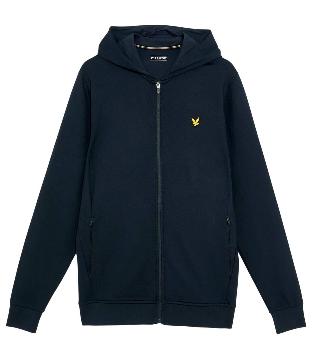 Mens Fly Fleece Full Zip Hoodie Dark Navy Lyle & Scott-2