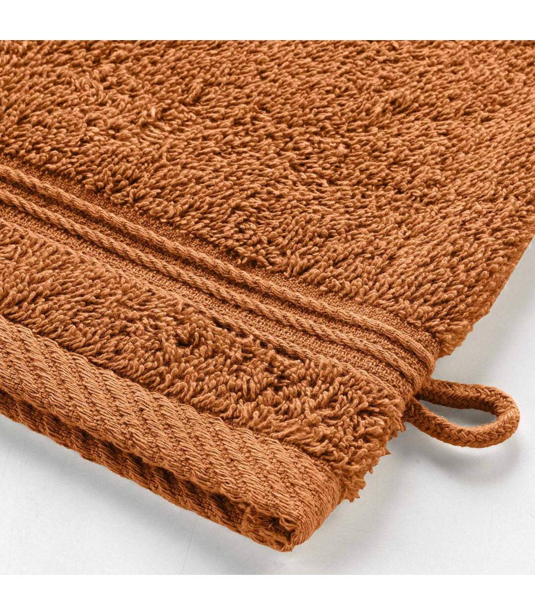 Lot de 2 Gants de Toilette Tendresse 15x21cm Caramel-3