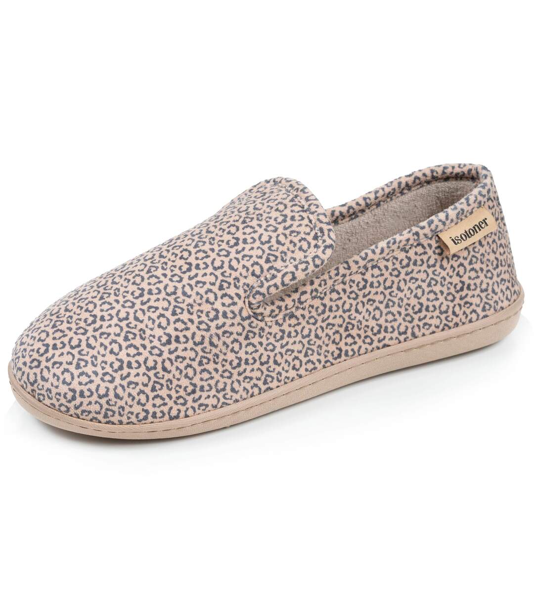 Isotoner Chaussons Charentaises femme velours semelle ergonomique mousse à mémoire forme-1
