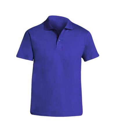 SOLS Mens Prescott Jersey Short Sleeve Polo Shirt (Royal Blue)