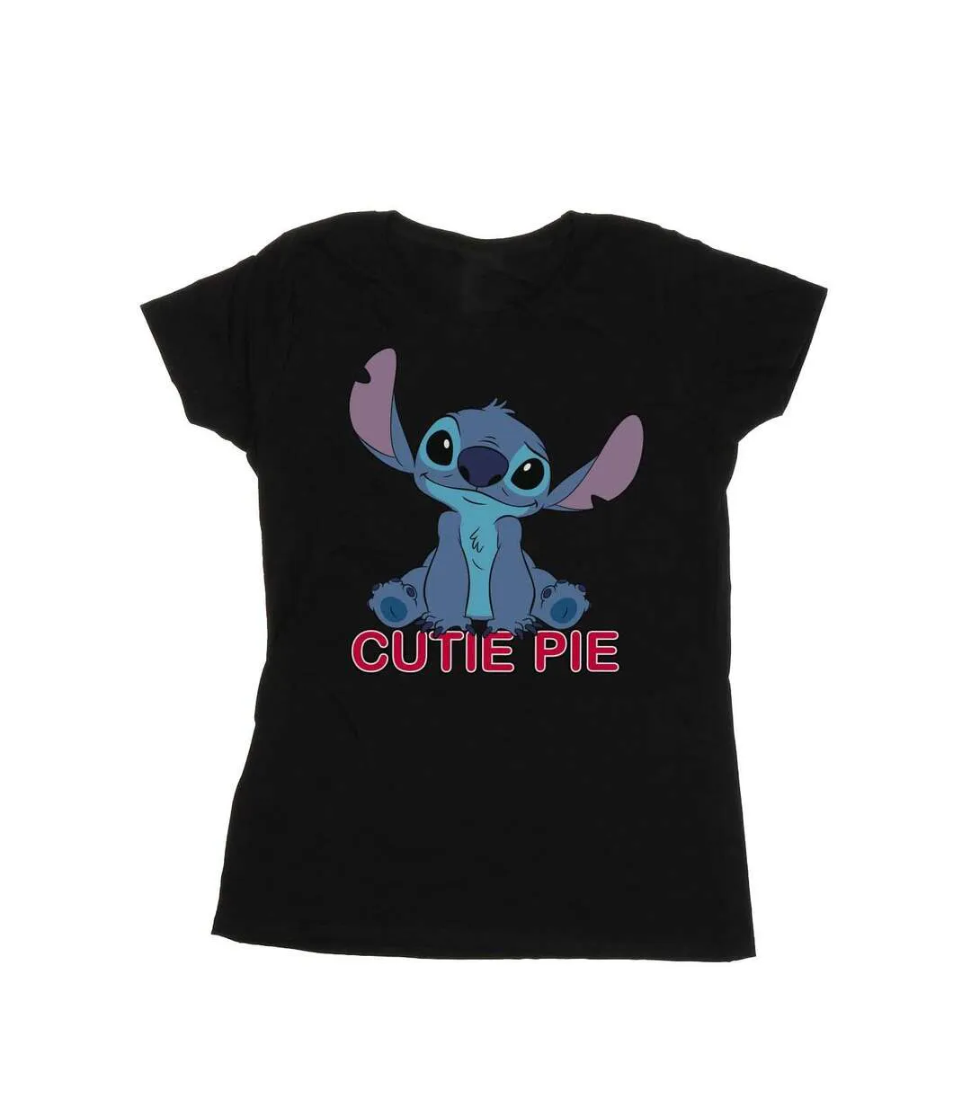 Disney T-shirt en coton Femmes/Ladies Lilo And Stitch Stitch Cutie Pie (Noir) - UTBI25461-1