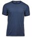 ***FDS 240123*** T-shirt manches courtes Homme bords contrastés - 5070 - bleu denim-1