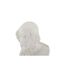 Buste Homme en Résine Sage 25cm Blanc-3
