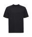 Mens heavyweight t-shirt black Russell