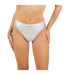 Womens/ladies Holographic High Waist Bikini Bottoms Metallic Silver Brave Soul-4