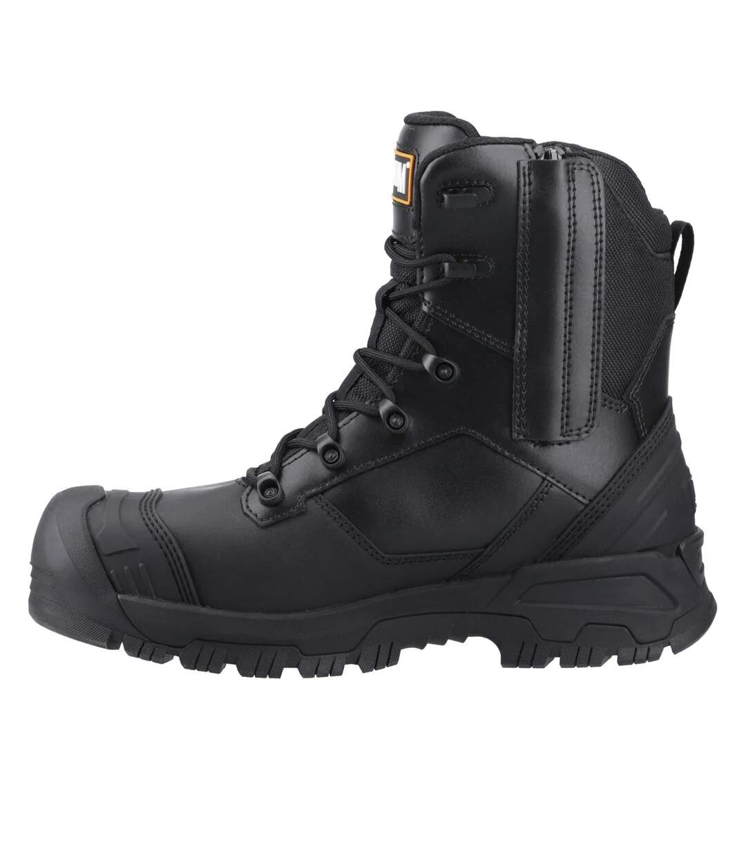 Mens Highway 8.0 Leather Waterproof Safety Boots Black Magnum-3
