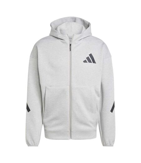 Mens Z.n.e. Full Zip Hoodie Medium Heather Grey Adidas