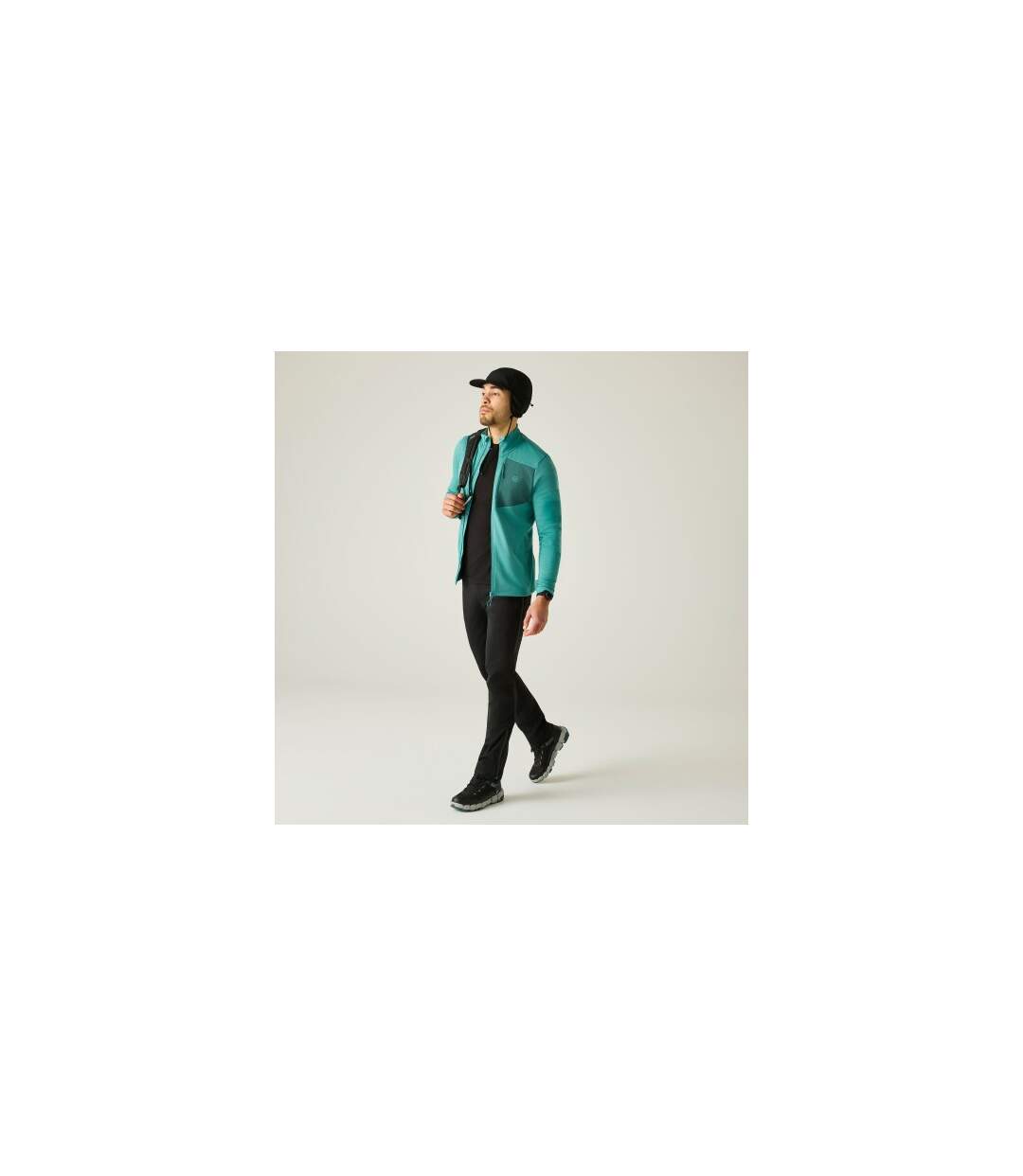 Veste De Sport Extensible À Col Montant Venture Homme Vert Sarcelle Dare 2B-1