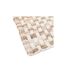 Tapis de Bain Tressé en Coton Dégradé 50x75cm Taupe-2
