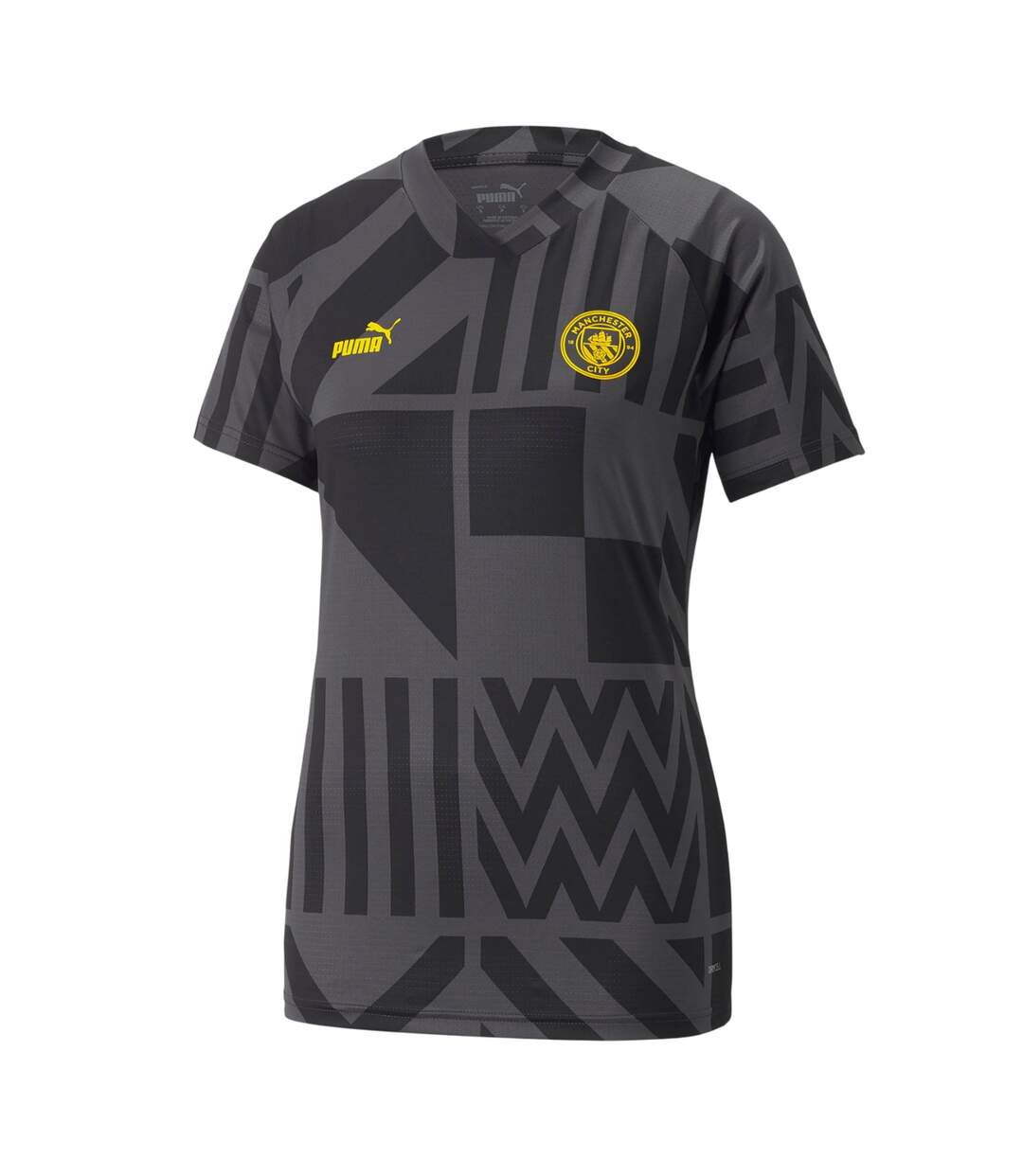 Mens Prematch Manchester City Fc Jersey Black Yellow Puma-1