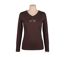 Tee-shirt MAYFLOWER NAPOLI4 chocolat à sérigraphie poule : confort naturel et style authentique-3