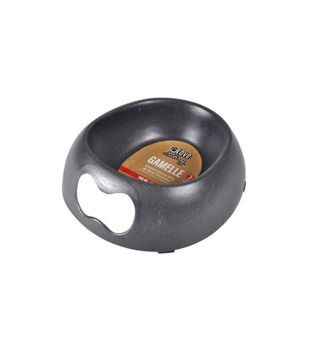 Gamelle pour Chien & Chat Bambou 22cm Anthracite