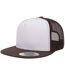 Casquette Trucker Classic Blanc Marron Yupoong-1