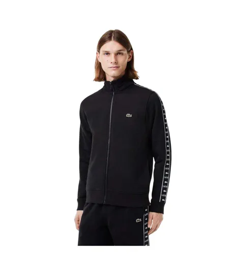 Sweat Motif/style À Rayures Homme Noir Lacoste