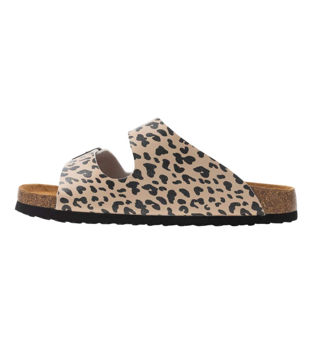 Sandales À Boucles Ajustables Motif/style Imprimé Léopard Mia Femme Beige Noir Regatta-4