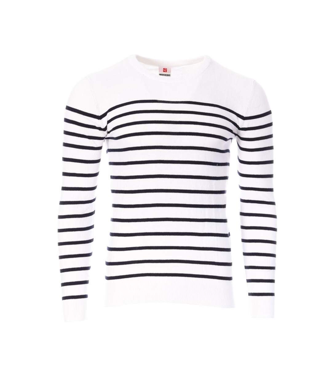 Pull blanc/marine homme redskins marin-1
