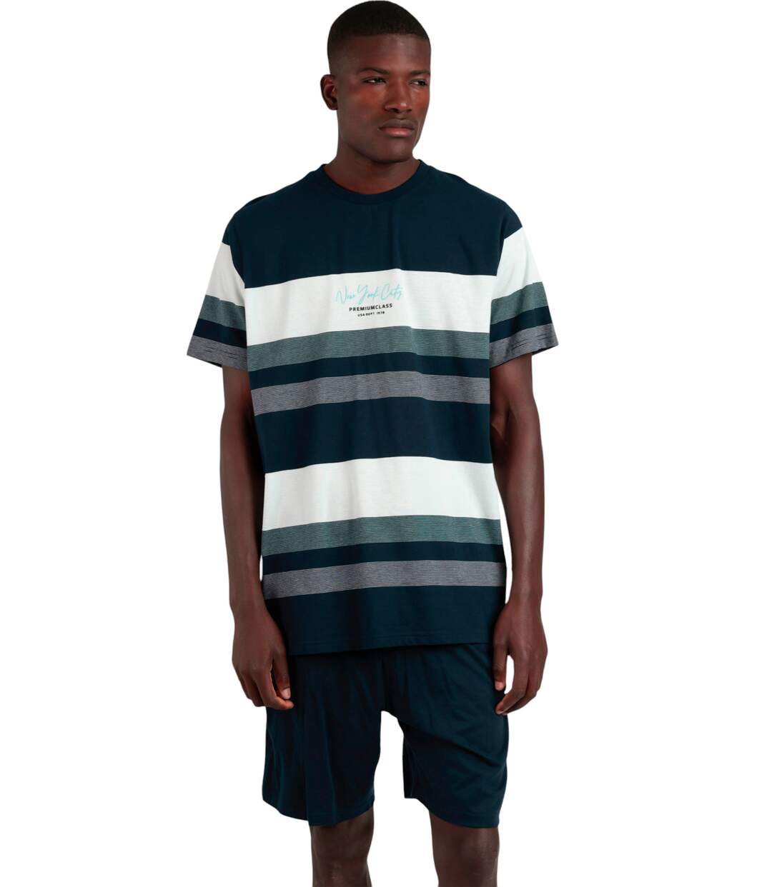 Pyjama short t-shirt New York City Admas-1