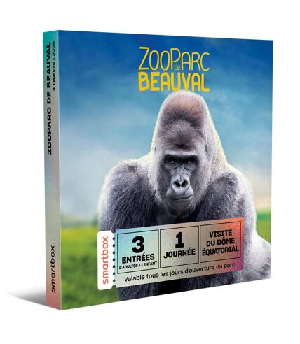 Une journée en famille au ZooParc de Beauval en 2025 pour 2 adultes et 1 enfant - SMARTBOX - Coffret Cadeau Multi-thèmes