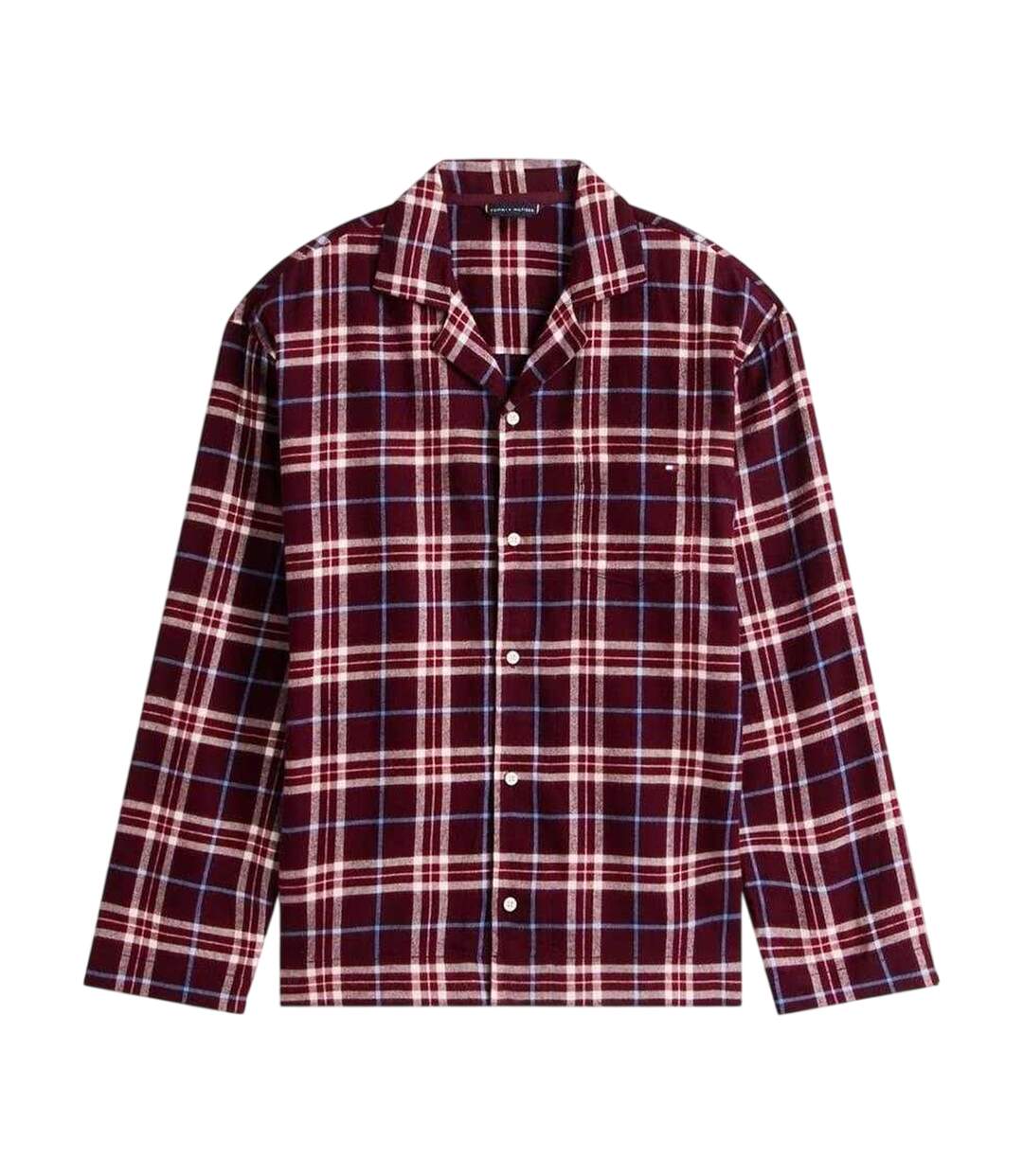 Mens Plaid Long Pyjama Set Burgundy Tommy Hilfiger-3