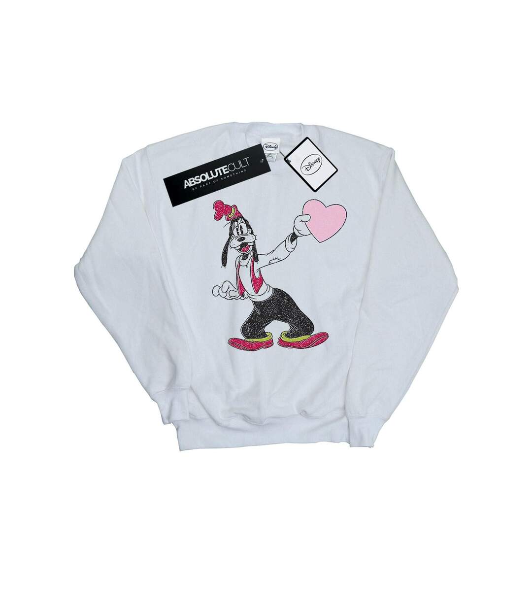 Disney Sweatshirt femme/femme Goofy Love Heart (Blanc) - UTBI27717-1