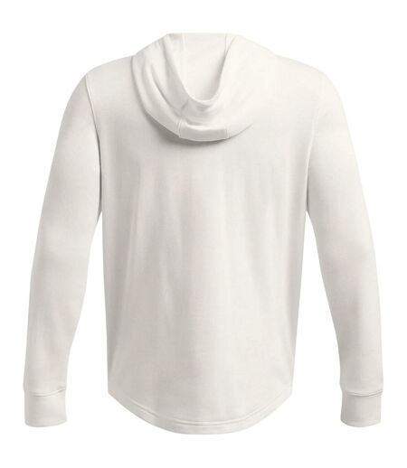 Mens Rival Terry Graphic Hoodie White Under Armour