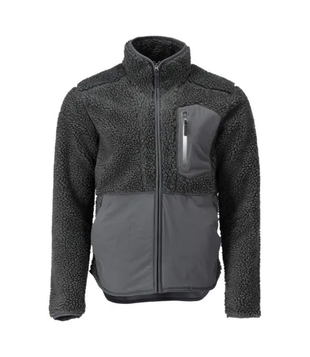 Mens Customized Zipped Jacket Stone Grey Mascot
