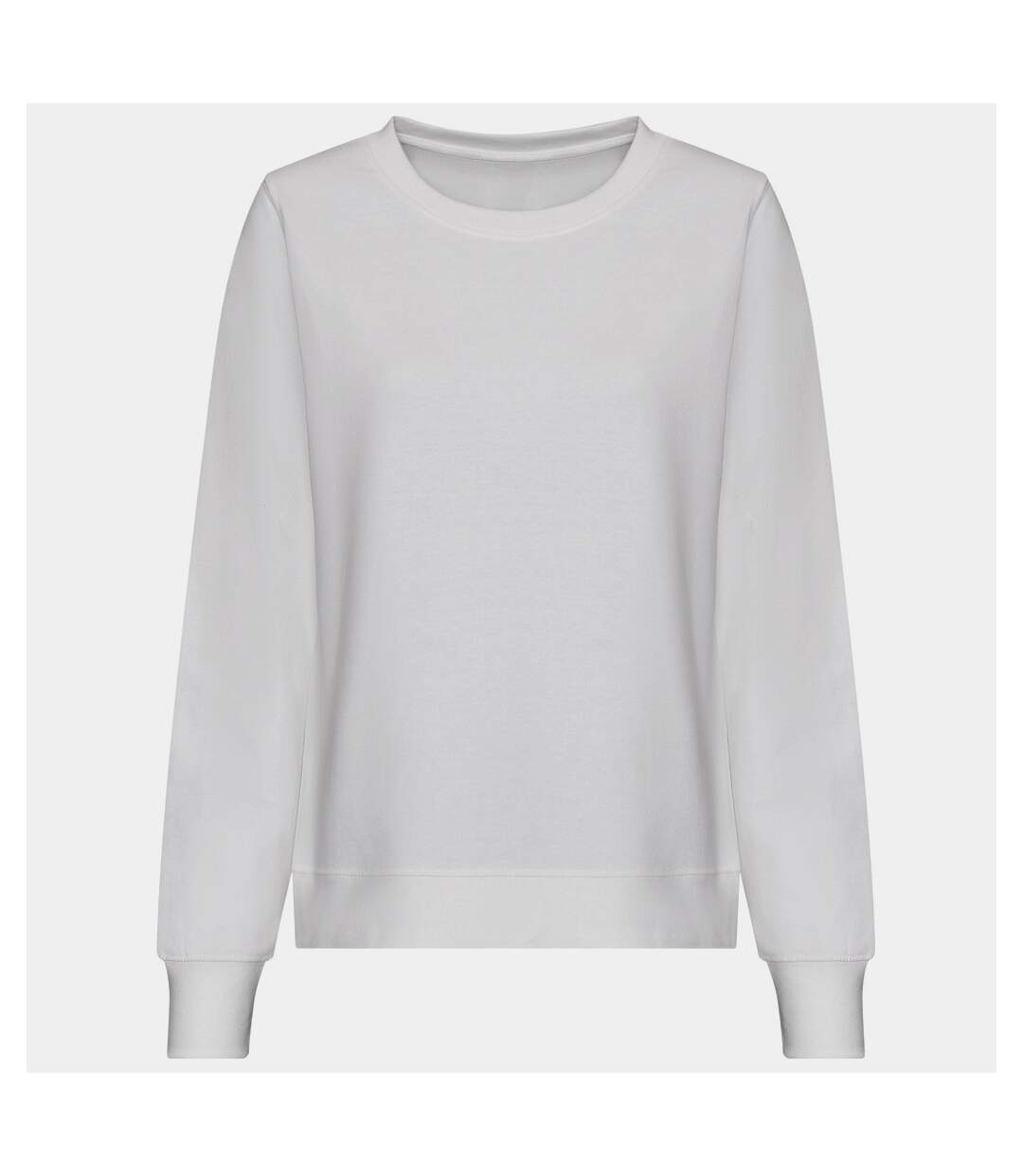 Womens/ladies sweatshirt arctic white Awdis