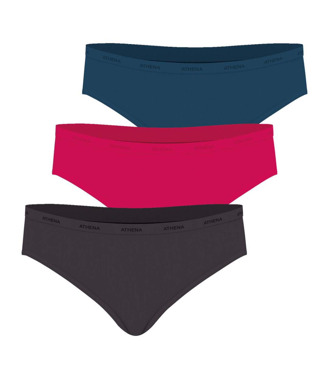 Lot de 3 slips femme Ecopack Basic Athena-2