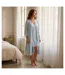 OZABI Nuisette et Kimono Femme 2 Pièces Viscose Dentelle Florale Ceinture-4
