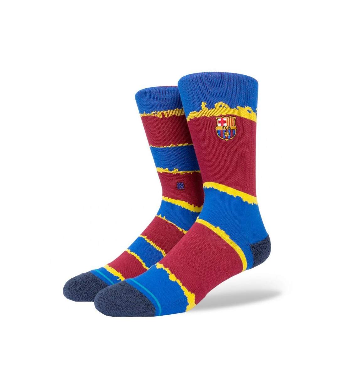 STANCE Chaussettes Homme Microcoton FCB STRIPE Bleu Bordeaux FC BARCELONE-1