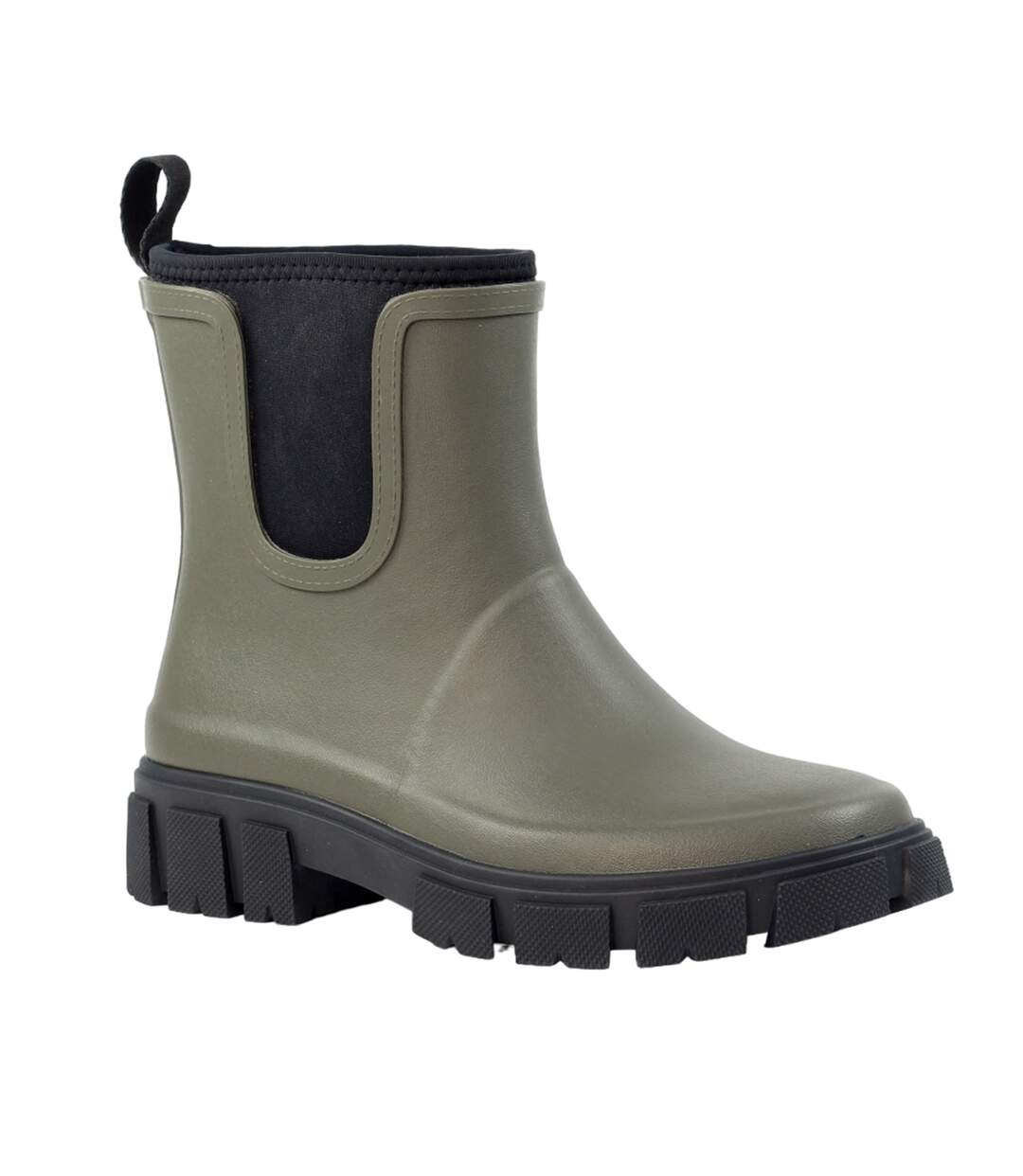 Bottes de pluie lake femme vert sombre Lazy Dogz-1