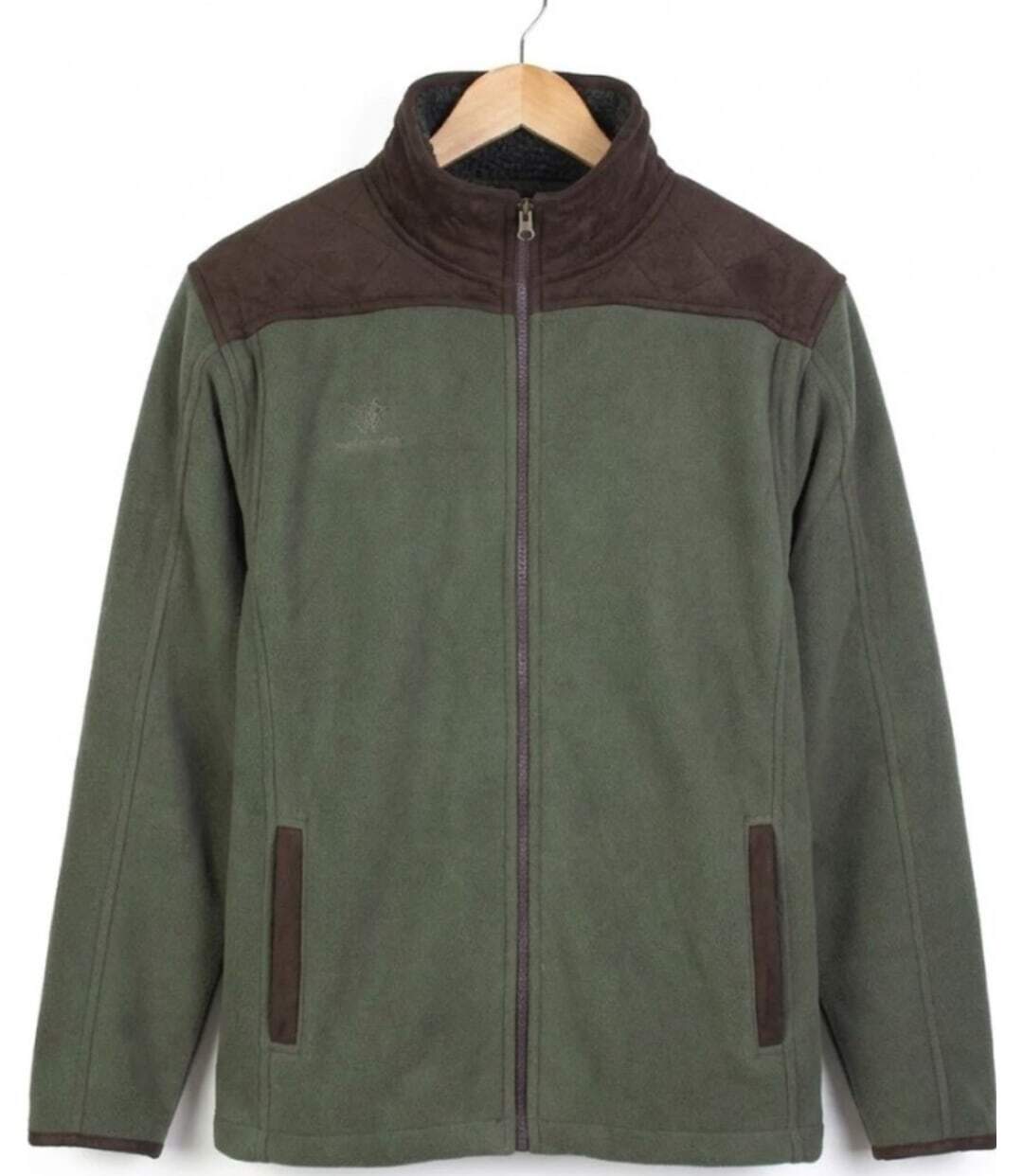 WINCHESTER JULIUS1 — Veste polaire vert : isolation sherpa et finitions suédine-2