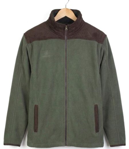 WINCHESTER JULIUS1 — Veste polaire vert : isolation sherpa et finitions suédine