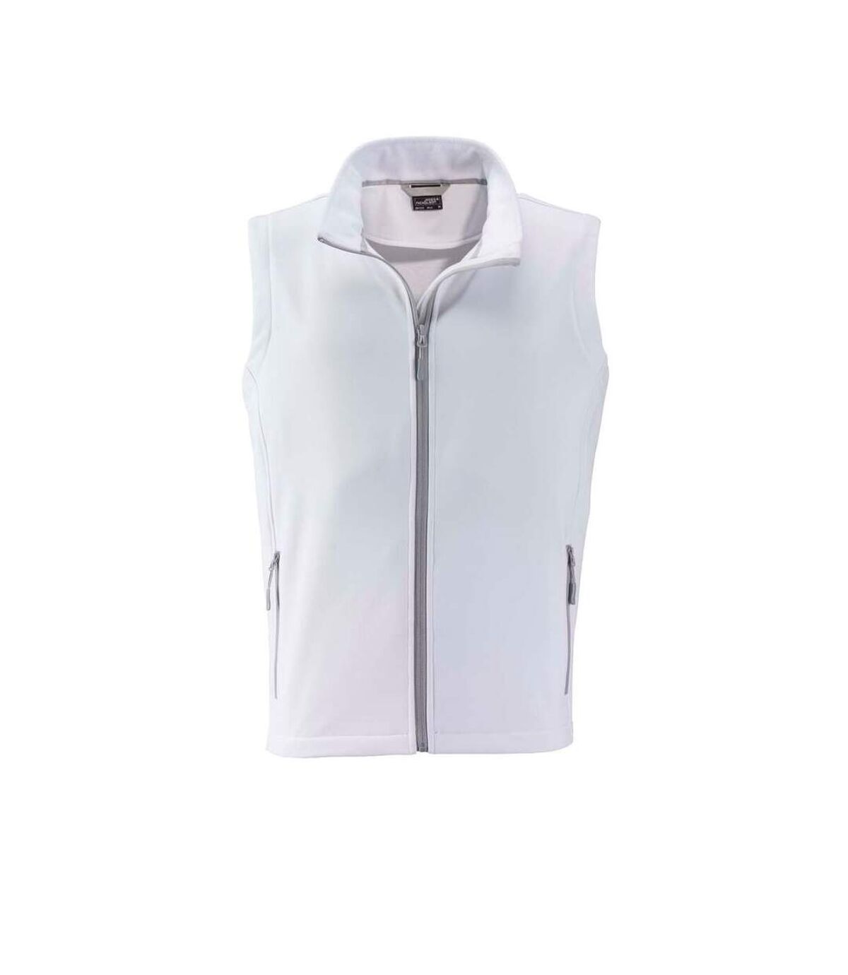Gilet sans manches micropolaire softshell - JN1128 - blanc - Homme